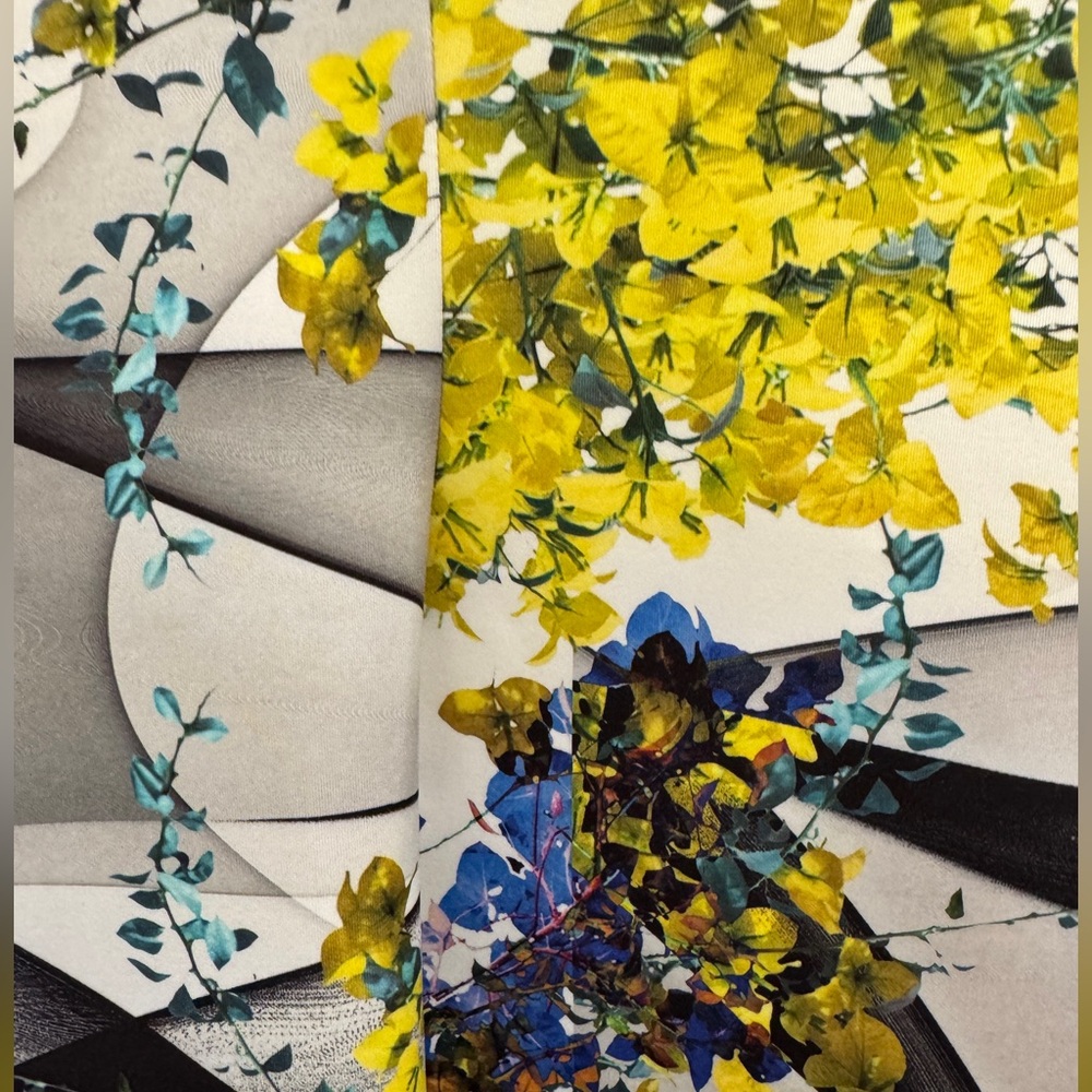 Clover Canyon Space Garden Abstract Floral Neoprene Dress. Sz M. Mint Condition! - Picture 7 of 10